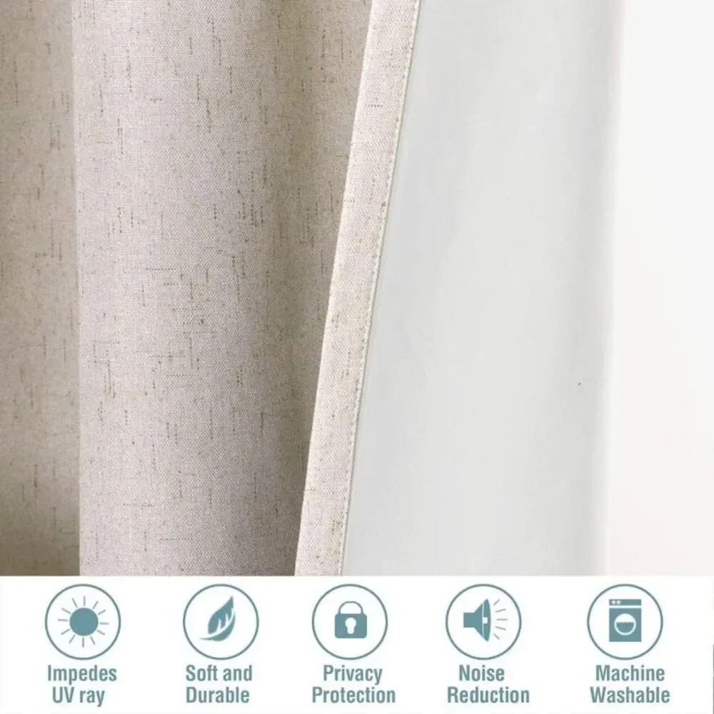 Premium 100% Thermal Insulated Blackout Curtains 2 Panel - Sage 52